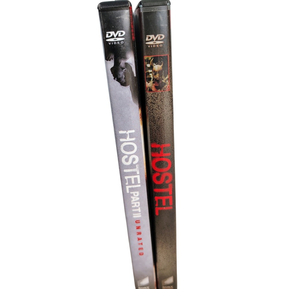 Hostel & Hostel Part II DVD Set Eli Roth Unrated Horror Gore Y2K Aesthetic